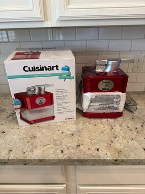 Cuisinart Red Snow Cone Maker - Electric Shaved Ice Machine